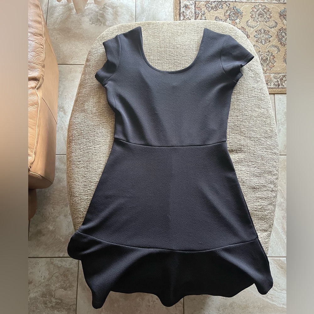Planet Gold Black Short Sleeve Dress